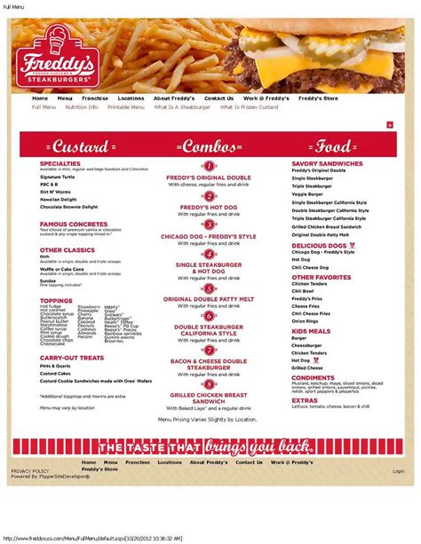 calories in freddy's frozen custard|freddys nutrition chart.